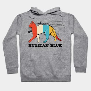 Russian Blue Cat Hoodie